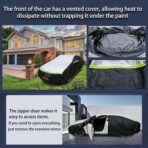 Car Cover Waterproof All Weather Tear-Resistant, Durable and Sun Protect,Suitable for Nissan Altima, Toyota Camry, Honda Accord, Lexus GS, Infiniti Q50, Kia K5, Fit Sedan Length (188-195 inch) - Image 3