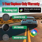 Magnetic Hidden GPS Tracker for Vehicles – 365 Days Battery Life, No Subscription, Car Tracker Device Hidden (Android Tracker) - Image 6