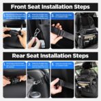 LUCMO Car Seat Organizer with Tablet and Laptop Compartment, Multiple Pockets Truck Front Seat and Backseat Organizer, Portable Large Capacity Office Bag with Adjustable Strap and Hardened Buckles - Image 8
