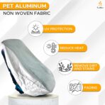 EcoNour Baby Car Seat Sun Shade Cover | Infant Carseat Heat Protector Keeps Toddler Seat at a Cool Temperature | Reflective car seat Sunshade Blocks Out Heat | Baby Travel Accessories - Image 3