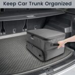 YOREPEK 2 Layer Golf Trunk Organizer, Golf Gifts for Men with Separate Ventilated Compartment for 2 Pair Shoes, Waterproof Car Trunk Locker for Balls, Tees, Clothes, Gloves, Gifts for Golfers - Image 9