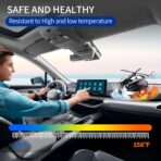 Car Air Freshener, Helicopter Solar Energy Rotating Aromatherapy Al Alloy Diffuser,Long-Lasting Fragrance, Interior Decoration Accessories Diffuser for Car and Home（Silver） - Image 4