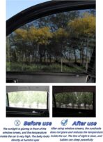2Pack Mesh Car Side Window Sun Shade Cover,UV Protection Rear Side Window Shade, Stretchy Mosquito Net Curtains,Fit for Most of Cars（23.6"*27.5"） - Image 5