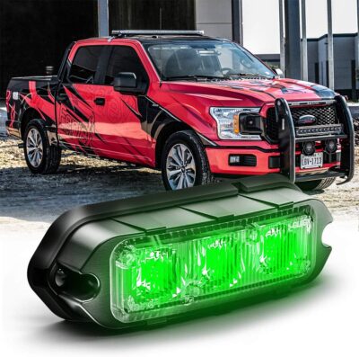 Feniex T3 Surface Mount | Green | Compact, 14 Flash Patterns | 3 LEDs, Super Bright 3 Watt LEDs, SAE Class 1 | Emergency Warning Lights - Image 6