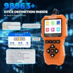 OBD2 Scanner Diagnostic Tool, Check Engine Light Car Code Reader with Reset, Battery Tester, Live Data, Freeze Frame, I/M Readiness, Car Scanner Diagnostic Tool for All OBDII Car After 1996 - Image 8
