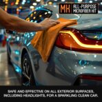 Suds Lab Premium Microfiber Towels for Car Detailing, Cleaning, Washing, Polishing - 16"x16" Ultra-Soft, Edgeless, Scratch-Free Cloth, Dual-Weave, Pack of 12 - Image 7