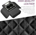 Car Armrest Box Mat, Car Console Organizer with Center Console Cup Holder, 13.78 x 7.87 x 3.15 in Armrest Pad, Universal for Most Vehicles (Black) - Image 4