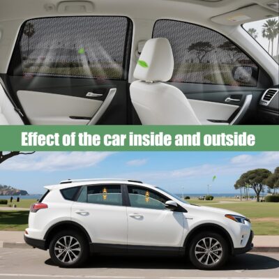 ZATOOTO Car Window Shades for Honda CR-V 2023-2025, 4 Pack CR-V Sun Shade Side Window, Breathable Mesh Car Window Screen for Camping Napping Baby UV Protection - Image 2