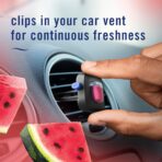Car Air Freshener Vent Clip Sweet Watermelon Vine Scent, 2 Count, .13 oz Total - Image 5