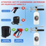 Tool Daily Foam Cannon with Dual Connector Accessory, 1/4 Inch Quick Connector, 5 Pressure Washer Nozzle Tips, 1 Liter - Image 2
