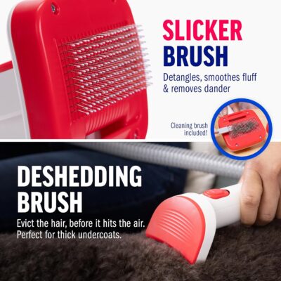 ChomChom Roller Dog Vacuum for Shedding Grooming – Dog Grooming Kit with Dog Brush Vacuum Attachment, Pet Hair Clipper with Guards, Large-Capacity Bin - Image 7