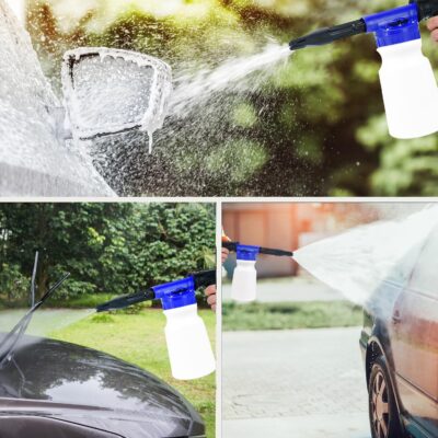 37Pcs Car Wash Kit Cleaning Kits with Foam Gun Sprayer Bucket Towels Tire Brush Wash Mitt Sponge Duster Brush Car Wash Detailing Kit is Complete Car Care Tools - Image 3