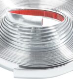 25FT Chrome Trim,Chrome Trim Molding,Car Accessories Chromes Strips for Cars,Body Side Molding Trim,Chromes Trim Tape,1/2" Automotive Trim Molding for Used on Car Bumpers,Sides,Door,Roofs