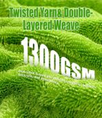 2-Pack Car Drying Towels 24x36 Inch 1300GSM, Twisted Loop Microfiber Cloth for Auto Detailing - Super Absorbent, Lint-Free & Streak-Free for SUV, Truck & Window (Gray-Green) - Image 3