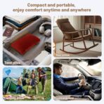 vocheer Small Pillow 11" x 7", Mini Travel Pillows for Sleeping, Tiny Pillow for Neck, Wrist, Lumbar, Knee, Pets, Multifunctional Machine Washable Pillows for Bed, Office, Travel, Camping, 1pc-Red - Image 6