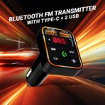 Armor All Bluetooth FM Transmitter for Car Cigarette Lighter, Hand Free Call with Built in Noise Canceling Microphone & Answer/Hang-up Button, 2 USB-A Ports, USB-C Port, Flash Drive Port, 8 LED Modes - Image 5