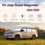 KMF 8pcs Thicken Sun Shades for Jeep Grand Wagoneer 2022-2026 Accessories,Full Car Window Covers for Windshield Side Rear, UV Block and Blackout Protect Privacy for Camping Outdoor - Image 5