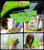 2-Pack Car Drying Towels 24x36 Inch 1300GSM, Twisted Loop Microfiber Cloth for Auto Detailing - Super Absorbent, Lint-Free & Streak-Free for SUV, Truck & Window (Gray-Green) - Image 7