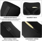 Car Headrest Pillow, Soft Memory Foam Car Neck Pillow with Adjustable Strap, Removable Breathable Cover for Long Drives & Office (Black, Pack of 2) - Image 8