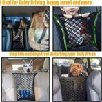 DYKESON Dog Car Net Barrier Pet Barrier with Car Mesh Organizer for Dog & Child, Safety Divider with Storage Pouch, Easy Install for Cars & SUVs - Image 2