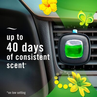 Febreze Car Air Freshener, Odor-Fighting Automotive Vent Clip, Scented Car Accessories, Long Lasting for Strong Odors, Gain Original Scent, 4 Count - Image 4