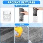 Tallew 15 Pcs 15 Pcs Car Microfiber Towels Buffing Drying Wash Cleaning Cloths Plush Large Towels Thick Care Polishing Detailing Waxing Scratch Proof Towel, 15.75 x 15.75 Inch (Dark Gray) - Image 2