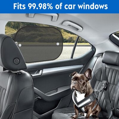 Car Shades for Side Windows 19"x12"(4 Pack),Sun Shade for Car Window with 8 Suction Cups,Window Shades Can Blocks 99.98% UVR,Window Shade for Baby,Glare Shield Protection - Image 4