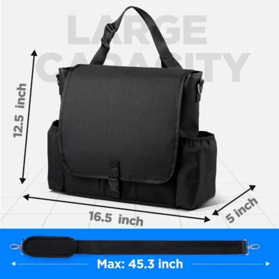 LUCMO Car Seat Organizer with Tablet and Laptop Compartment, Multiple Pockets Truck Front Seat and Backseat Organizer, Portable Large Capacity Office Bag with Adjustable Strap and Hardened Buckles - Image 5
