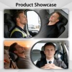 2 Pack Car Neck Pillow Soft Breathable Headrest Pillows for Driving Support, Universal Fit for Most Car Seats Decor Accessories（Black） - Image 4