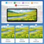 Road Top 12.3" Ultra-Narrow CarPlay Screen Upgrade for Mercedes-Benz C-Class W204 (2008-2010 NTG4.0), Wireless CarPlay & Android Auto, Linux Touchscreen Display Retrofit, OEM Integration Car Stereo - Image 5