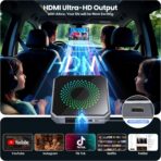 5-in-1 Wireless CarPlay & Android Auto Adapter with Netflix/YouTube, [Supports 4K HDMI Output & Screen Mirroring] - Plug & Play Car Play Wireless Smart AI Box for Cars with OEM Wired CarPlay/Auto - Image 7