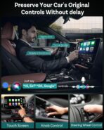 OTTOCAST Mini Edge 2025 Wireless Carplay Adapter & Android Auto Wireless Adapter for Apple iPhone Samsung Android Phone 2-in-1, USB Car Accessories, 5 GHz Wi‑Fi Bluetooth 5.0 Voice Control Plug & Play - Image 6