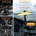 Mini Car Drum Cymbal For Car Air Vent (Gold) – Crash Cymbal Dashboard Ornament Accessory for Musicians, Drummers, Music Lovers – Funny Auto Interior Gift for Men Women Teens - Image 8