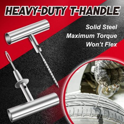 DIYSELF Tire Patch Kit, 45 Pack Flat Tire Repair Kit with Plugs, Tire Plug Kit for Car, Motorcycle, Truck, Trailer, RV, SUV - Image 2