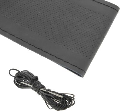 CAR+ 2505WBB Steering Wheel Cover, Black - Image 7