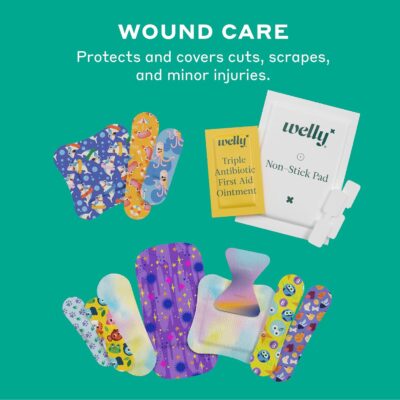 Welly Comprehensive First Aid Kit - FSA Eligible - Adhesive Bandages, Tape and Non-Stick Pads, Butterfly Strips, Cleansing Wipes, Ointments, Gauze, and More - 240 Pieces - Image 6