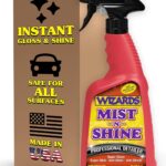 Wizards Mist-N-Shine Detail Spray - 22 Oz - Multi-Purpose High Gloss Finish Waterless Quick Detailer Spray for Glass, Chrome, Paint and Plastics - Car Exterior Cleaner for Auto Detailing Supplies
