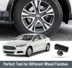 BABYSHEEP Car Tire Shine Applicator,Large Vegan Tire Shine Brush - Automotive Tire Dressing Applicator Brush with Storage Stand for Tire Detailing & Car Wash Kit, Black, 3.6 Inch Length (Black) - Image 7