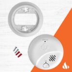 First Alert Smoke Alarm, 10-Year Sealed Battery Detector with Test & Silence Button, SMI110, 1-Pack - Image 3