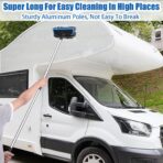 Wontolf 62'' Car Wash Brush with Long Handle, Scratch-Free Soft Bristles Sturdy Car Wash Mop Kit, Complete Car Cleaning Brush Kit Wash Mitt Towel Windshield Squeegee Wheel Tire Brush for Car Truck RV - Image 3