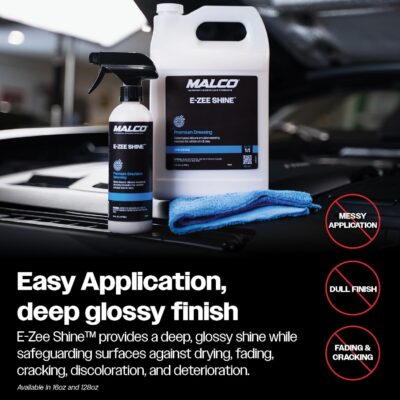 Malco E-ZEE Tire Shine Spray – Premium Emulsion-Style Dressing for All Vehicle Tires/Produces Deep Glossy Shine / 16 oz. (118116) - Image 6