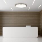 Maxxima 32" Oval Satin Nickel LED Ceiling Mount Light Fixture, 5500 Lumens, 3 CCT Color Selectable 3000K/4000K/5000K, Dimmable Flush Mount Indoor Light, Perfect for Kitchen or Bedroom Lighting - Image 4