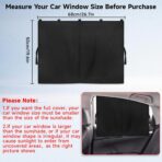 Car Window Shades, 2 PCS Magnetic Double Layer Auto Sun Shade for Side Windows Privacy Full Covers/Half Shade Options Back Car Window Curtains for Baby Protection - Image 4