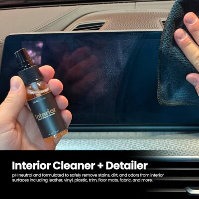 Couth Travel Kit - Car Cleaning Travel Bundle w/Interior Cleaner and Detailer | Ceramic Detail Spray | Microfiber Cleaning Towels - 4 Piece Kit - Image 3
