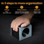 XING WEI Trunk Organizer Blocks, 2 Pack Black Car Trunk Organizer Blocks, Trunk Velcro Organizer for Wool & Plastic Trunk Stabilizer Multipurpose Storage for Car/Truck/SUV/Van - Image 4