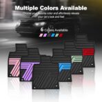 Floor Mats Fit for Honda Civic 2022-2025 2026 Sedan Hatchback Si (Include Sport,Not for Hybrid), with&w/o USB Port | for Acura Integra 2023-2026, All Weather Car Floor Liners, Black - Image 9