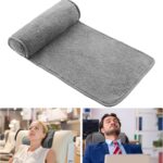 Weysat Neck Head Pillow for Recliner Chair Non Slip Fleece Adjustable Neck Roll Support Headrest Pillow for Travel Home Office Recliner Couch Sofa Armchair(Gray)