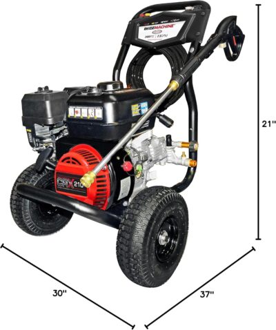 Simpson 3400 PSI Gas Pressure Washer, 2.5 GPM Residential Power Washer, Cold Water, 25' Hose, Clean Machine, 49-State Compliant (CM61083) - Image 19