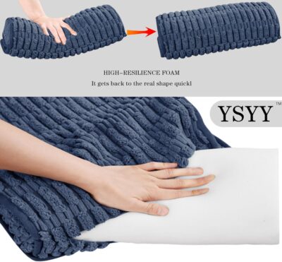 Memory Foam Headrest Pillow for Neck Pain Relief & Cervical Support - Ergonomic Neck Cushion for Office Chair, Car, Recliner, Sofa - Breathable & Pressure Relief (Navy Blue, 17x2.7 Inches) - Image 5