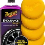 Meguiar's Endurance Tire Gel & Supreme Shine Applicator Pads Bundle , Long-Lasting Tire Shine and Protection Kit for Deep, Rich Gloss, Includes Easy Foam Applicator